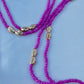 Fuchsia Golden Reverie Waistbeads